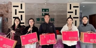 歲寒送暖，禮盒藏春丨東莞園林派發(fā)新春禮盒